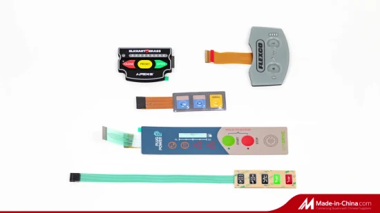 Pannello di controllo con tastiera con interruttore a membrana personalizzato con circuito stampato flessibile e cupola in metallo